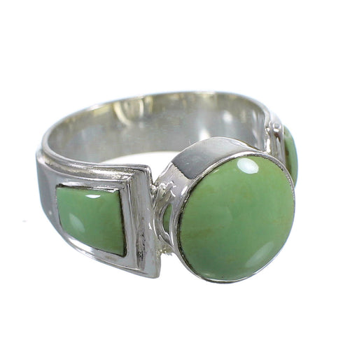 Sterling Silver Turquoise Southwest Ring Size 6-3/4 RX81102